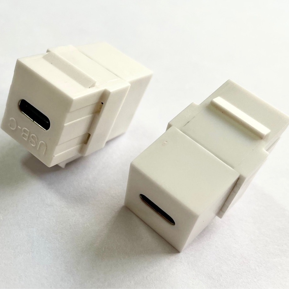 USB C Keystone Module, Type-C Female To Female Coupler, 10Gbps USB Extender for Wall Plate 