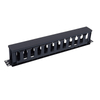 1U Cable Management Rack, 12 Slots Horizontal Cable Organizer For Server Cabinet