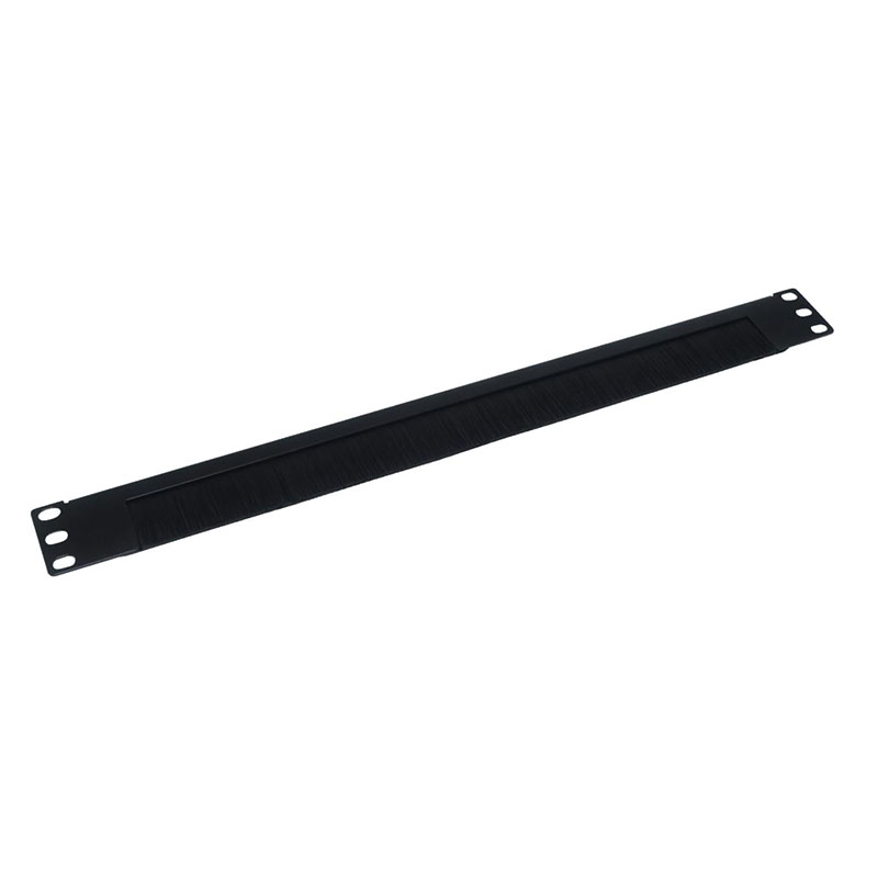 1U Rack Cable Brush Panel 19 Inch Server Cabinet Wire Management Brush Strip