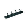 19 Inch 1U Metal Cable Management Rack, 5 Loops Horizontal Cable Organizer for Server Network Cabinet