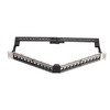 1U 19 Inch 24 Port V Type Angled Blank Keystone Patch Panel Empty Frame