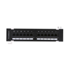 19 Inch 1U Rack Mount Patch Panel Cat5e Cat6 12/18/24/48 Port
