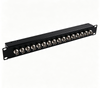 1U 19 Inch 24 Port BNC Patch Panel 75 Ohm Coaxial Video Distribution Frame