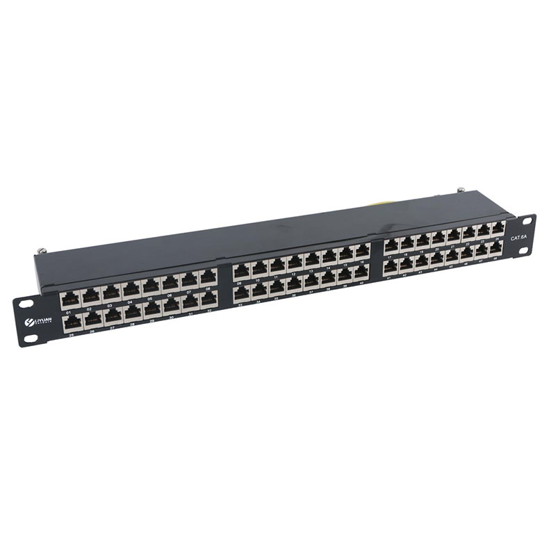 24 Port 1U Rack Mount BNC Patch Panel 75Ohm Coaxial BNC Distribution Panel for CCTV SDI Video