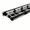 48 Port CAT6 UTP Patch Panel 1U 19 Inch Rack Mount RJ45 Network Patch Panel
