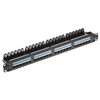 24 Port Cat6 UTP Patch Panel 1U Rack Mount With Cable Management Bar