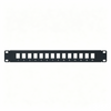 16 Port 1U Blank Modular Patch Panel 19 Inch Rack Mount Empty Patch Panel