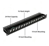 24 Port Unloaded Keystone Patch Panel | 1U 19 Inch Rack Mount Empty Patch Panel