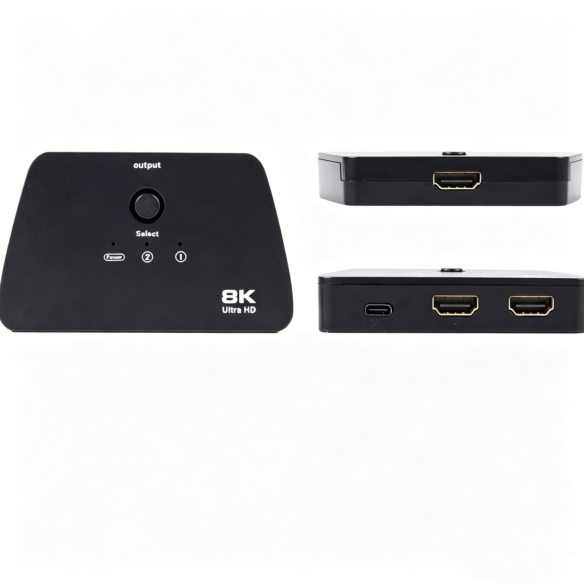 HDMI 2.1 Bi Directional Switch 8K 60Hz 4K 120Hz 48Gbps HDCP 2.3 for PS5 Xbox PC Remote Included