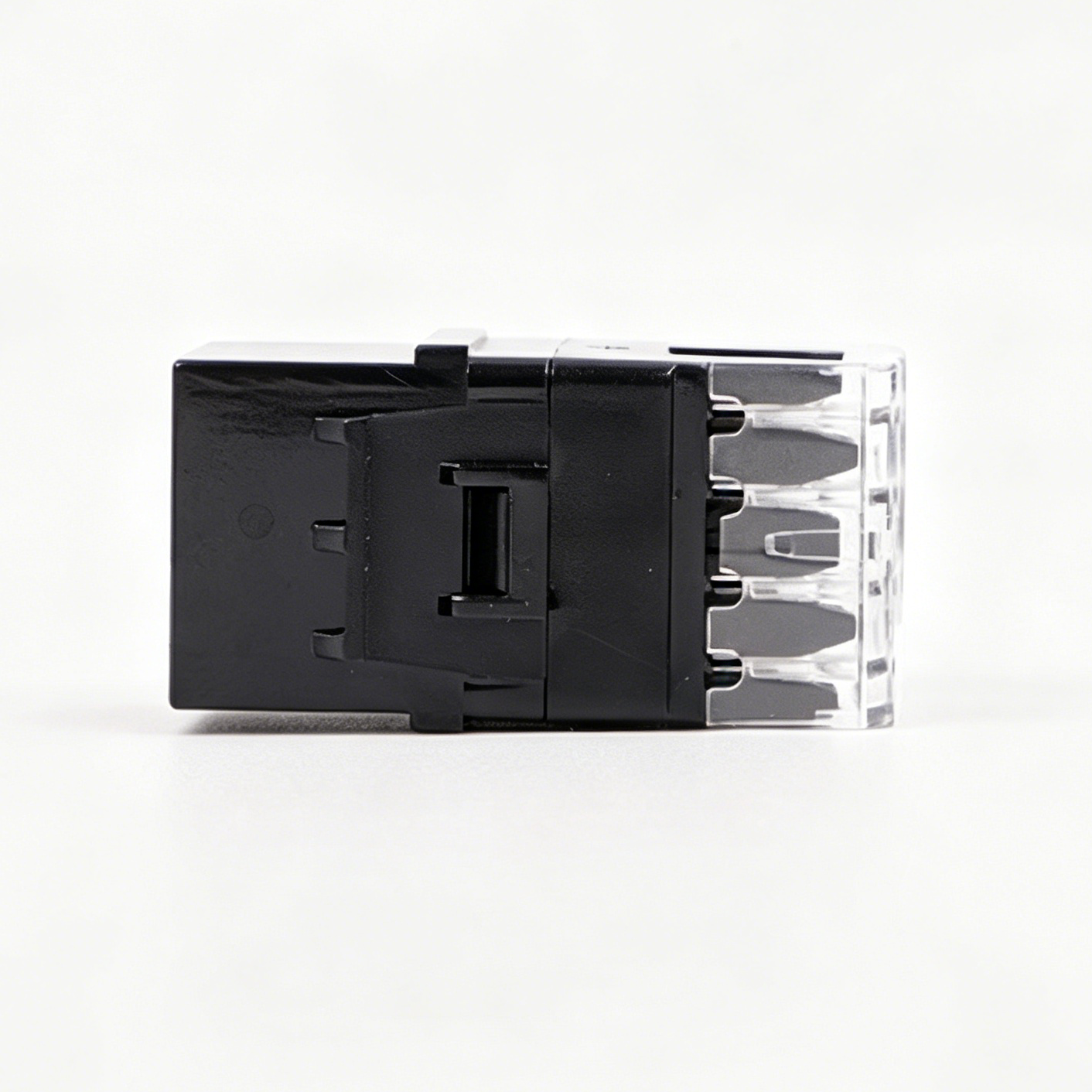 Cat6 RJ45 Ethernet Module, 180 Degree Unshielded Keystone Jack