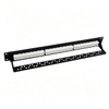 24 Port Cat6 RJ45 Patch Panel 19 Inch 1U Rack Mount Ethernet Network Patch Panel With Cable Support Bracket