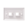 1 Port Keystone Wall Plate, US Standard 120 Type Faceplate for RJ45 RJ11 Keystone Jack