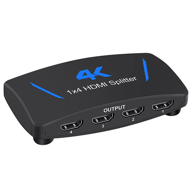 4K@60Hz HDMI 1.4 Switch Splitter 1 in 4 Out Supports CEC
