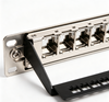 24 Port Blank Patch Panel 1U Rack Mount FTP Empty Patch Panel With Cable Management Bar