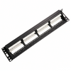 19 Inch 1U 24 Port Cat6A UTP Patch Panel PP6-07-C6A Rack Mount RJ45 Ethernet Patch Panel
