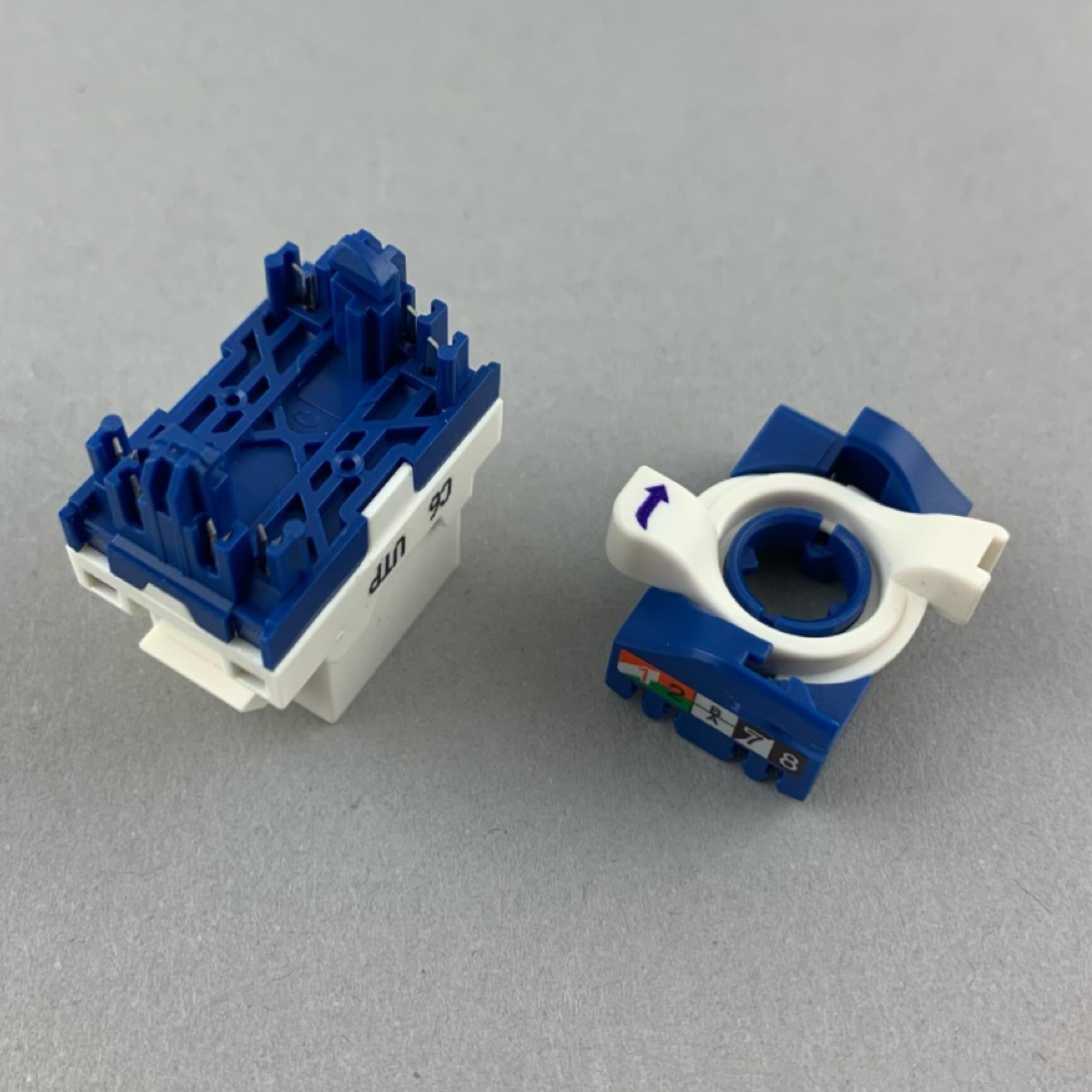 Cat6a Keystone Module Tool-Free Network Jack