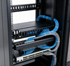 1U Cable Management Rack, 12 Slots Horizontal Cable Organizer For Server Cabinet