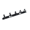 19 Inch 1U Metal Cable Management Rack, 5 Loops Horizontal Cable Organizer for Server Network Cabinet
