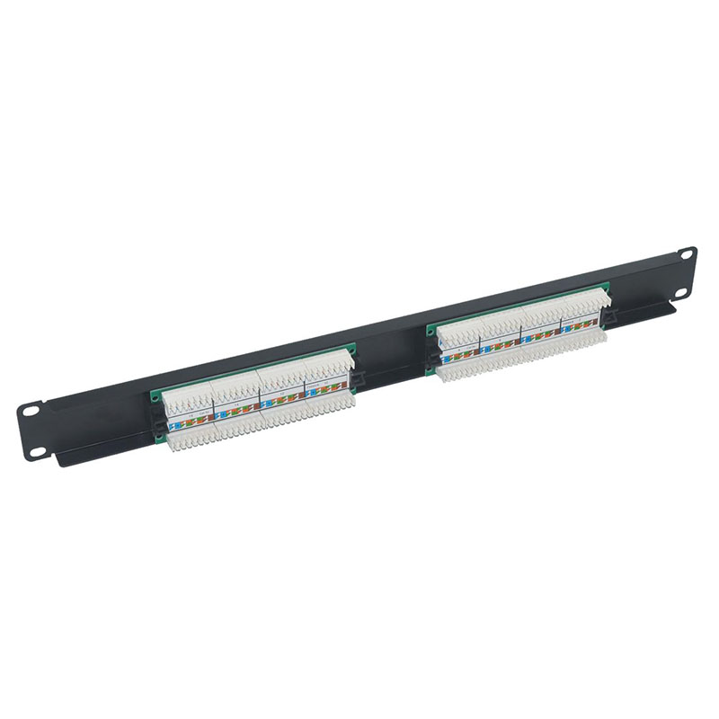 10/19 Inch Cat5e Cat6 UTP FTP Patch Panel 6 12 24 48 Port Wall Mount Rack Mount Network Patch Panel
