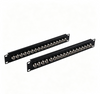 1U 19 Inch 24 Port BNC Patch Panel 75 Ohm Coaxial Video Distribution Frame