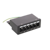 6 Port Shielded Mini Desktop Patch Panel Empty Wall Mount 6 Ports STP Patch Box