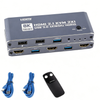 HDMI 2.1 KVM Switch 2x1 4K@165Hz, 2 Port HDMI Switcher for 2 Monitors