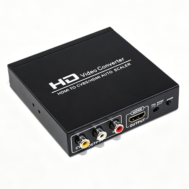 HDMI To RCA Converter, 4K HDMI To Composite AV Adapter with L/R Stereo Output