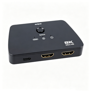 HDMI 2.1 Bi Directional Switch 8K 60Hz 4K 120Hz 48Gbps HDCP 2.3 for PS5 Xbox PC Remote Included