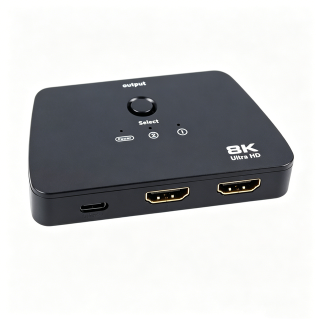 HDMI 2.1 Bi Directional Switch 8K 60Hz 4K 120Hz 48Gbps HDCP 2.3 for PS5 Xbox PC Remote Included