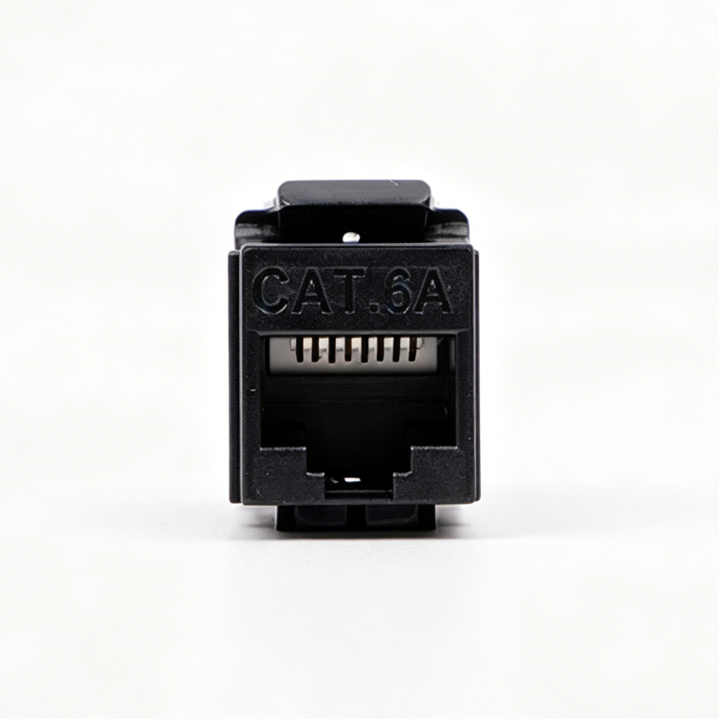 Cat6 RJ45 Ethernet Module, 180 Degree Unshielded Keystone Jack
