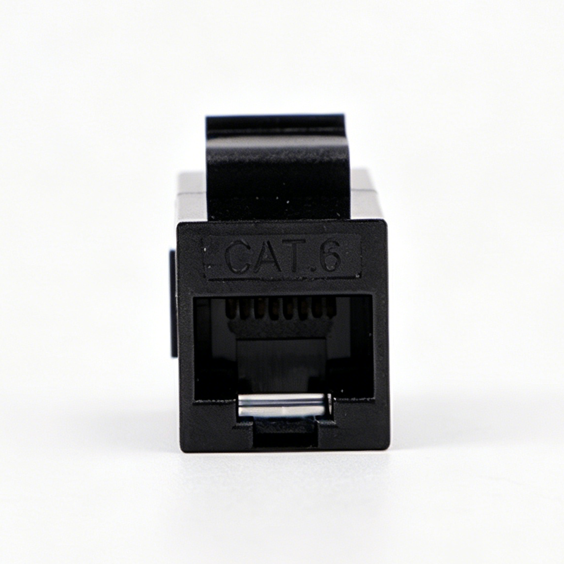 Cat6 Keystone Jack, 180 Degree Unshielded Straight-Through RJ45 Module