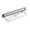 24 Port 1U Blank Shielded Patch Panel Frame