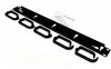 1U 19 Inch Rack Mount Cable Management Panel with 5 Plastic U Rings For Server Cabinet