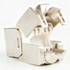 Cat6a Shielded Tool-Free Keystone Jack, Zinc Alloy RJ45 Ethernet Module