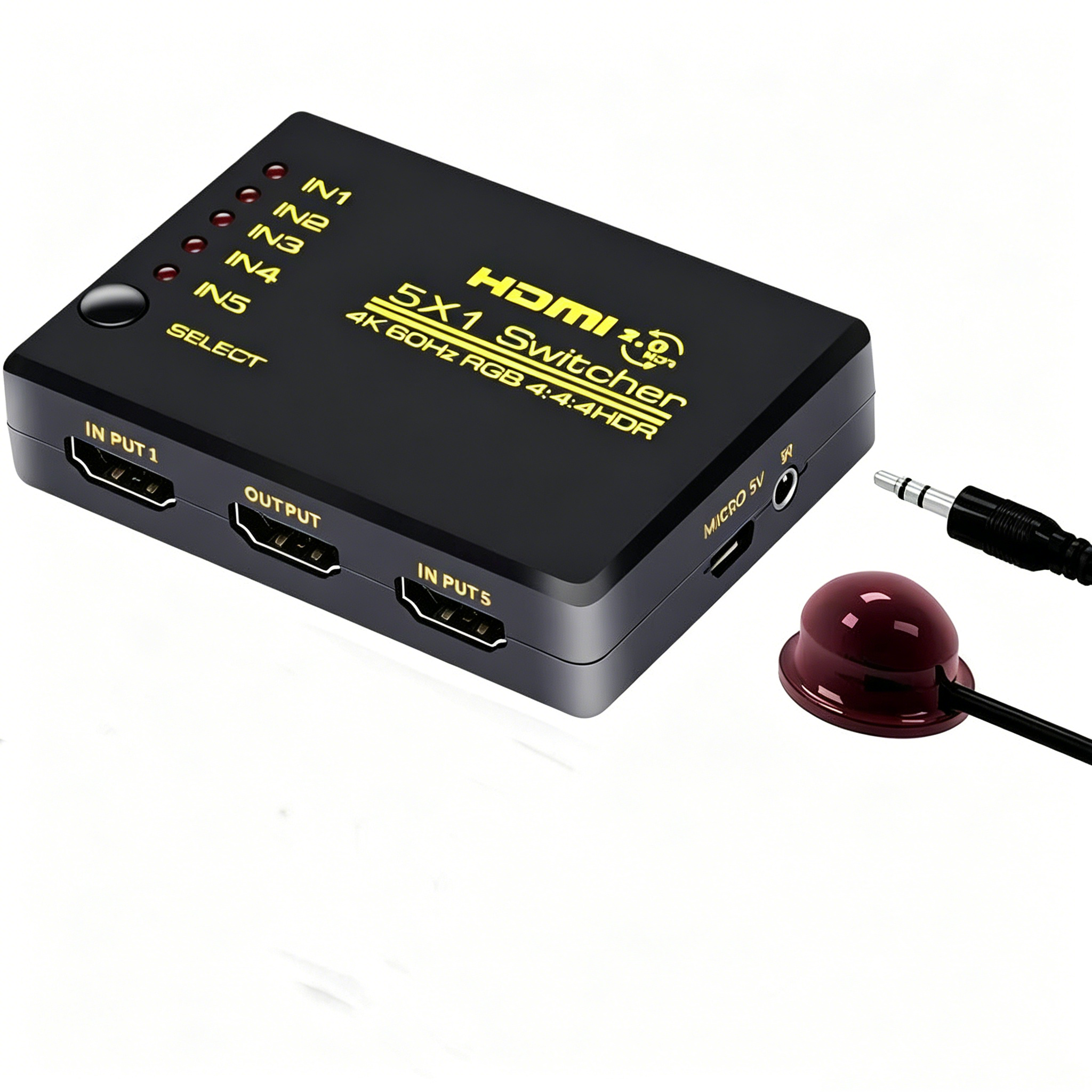 5x1 HDMI 2.0 Switch 4K@60Hz with Remote