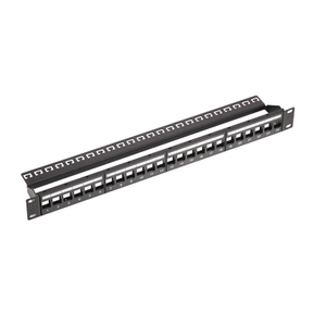 1U 19 英寸 24 Port Empty Modular Patch Panel