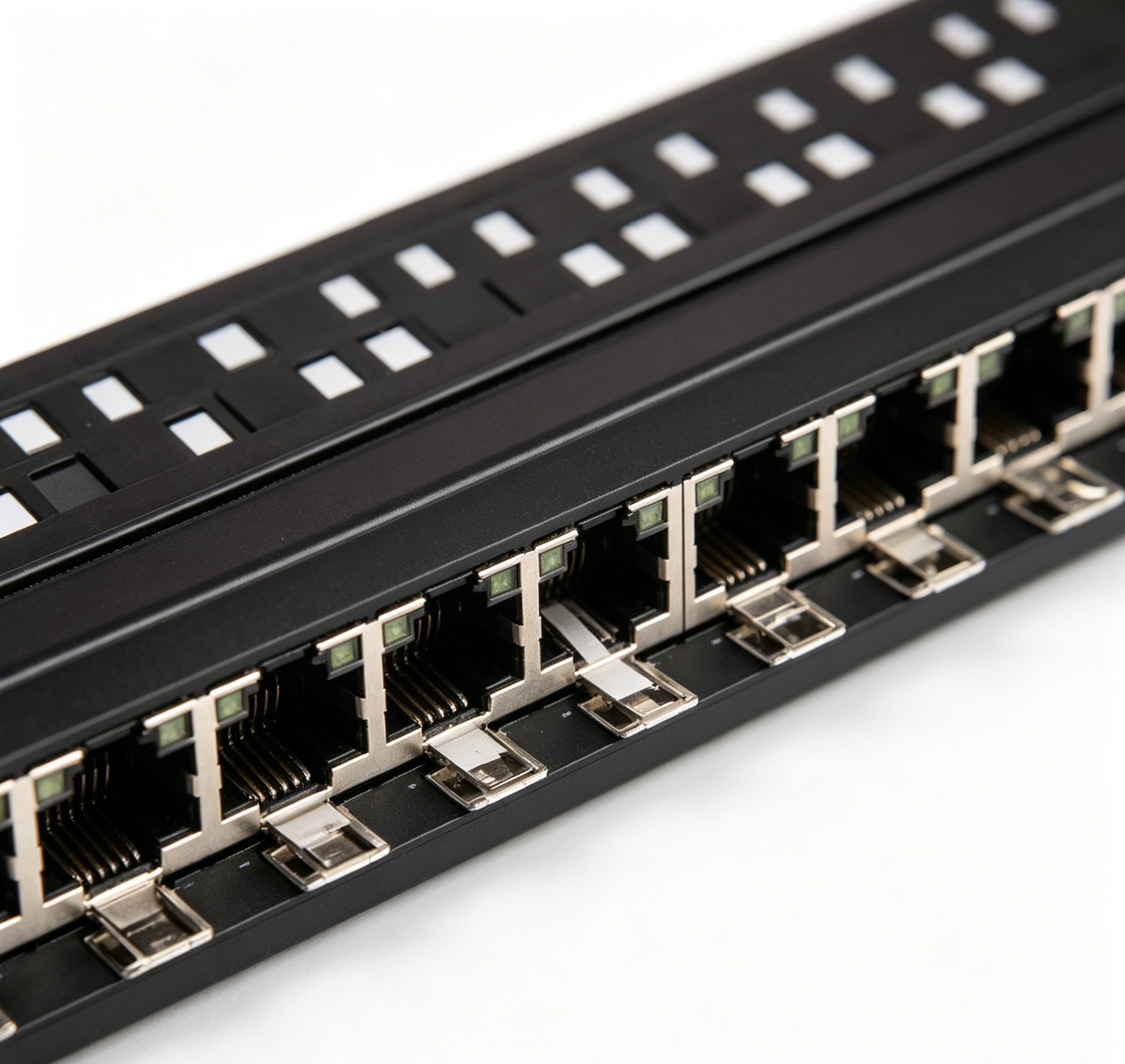 24 Port CAT6A Tool-less Patch Panel With Cable Management Bracket