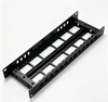 1U 24 Port Keystone Empty Patch Panel 19 Inch Rack Mount Unloaded Patch Panel