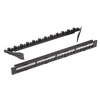 1U 24 Port Empty Modular Patch Panel With Cable Management Bar