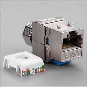 CAT8 Keystone Jack Tool-Free, Shielded 40G Ethernet Module 
