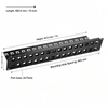 24 Port 1U Empty Modular Shielded Patch Panel, 19" Rack Mount