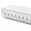 10 Inch 1U 12 Port Cat6 Blank Keystone Patch Panel Unloaded Network Patch Panel
