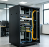 1U 19 Inch Metal Cable Management Panel With Cover Rack Cable Organizer