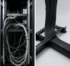 1U Horizontal Cable Organizer 19 Inch Server Rack Wire Management Bar