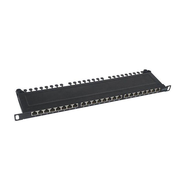 24 Port 1U Rack Mount BNC Patch Panel 75Ohm Coaxial BNC Distribution Panel for CCTV SDI Video