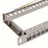 19 Inch 1U 24 Port Shielded Empty Patch Panel Stainless Steel Modular Patch Panel Bracket with Ground Wire