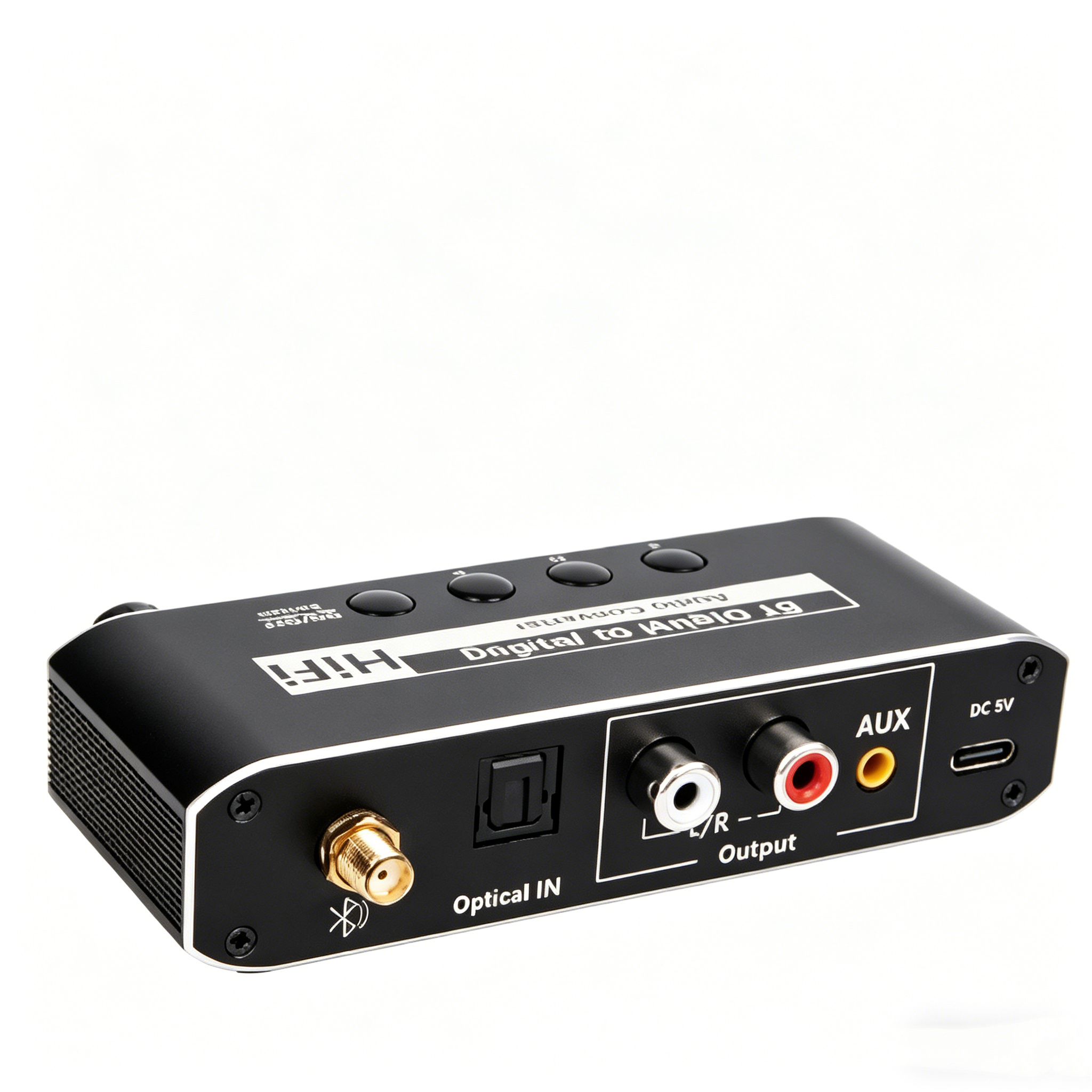 Bluetooth 5.1 Audio Receiver with Volume Control for Home Stereo System