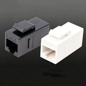Cat6 Keystone Jack, 180 Degree Unshielded Straight-Through RJ45 Module
