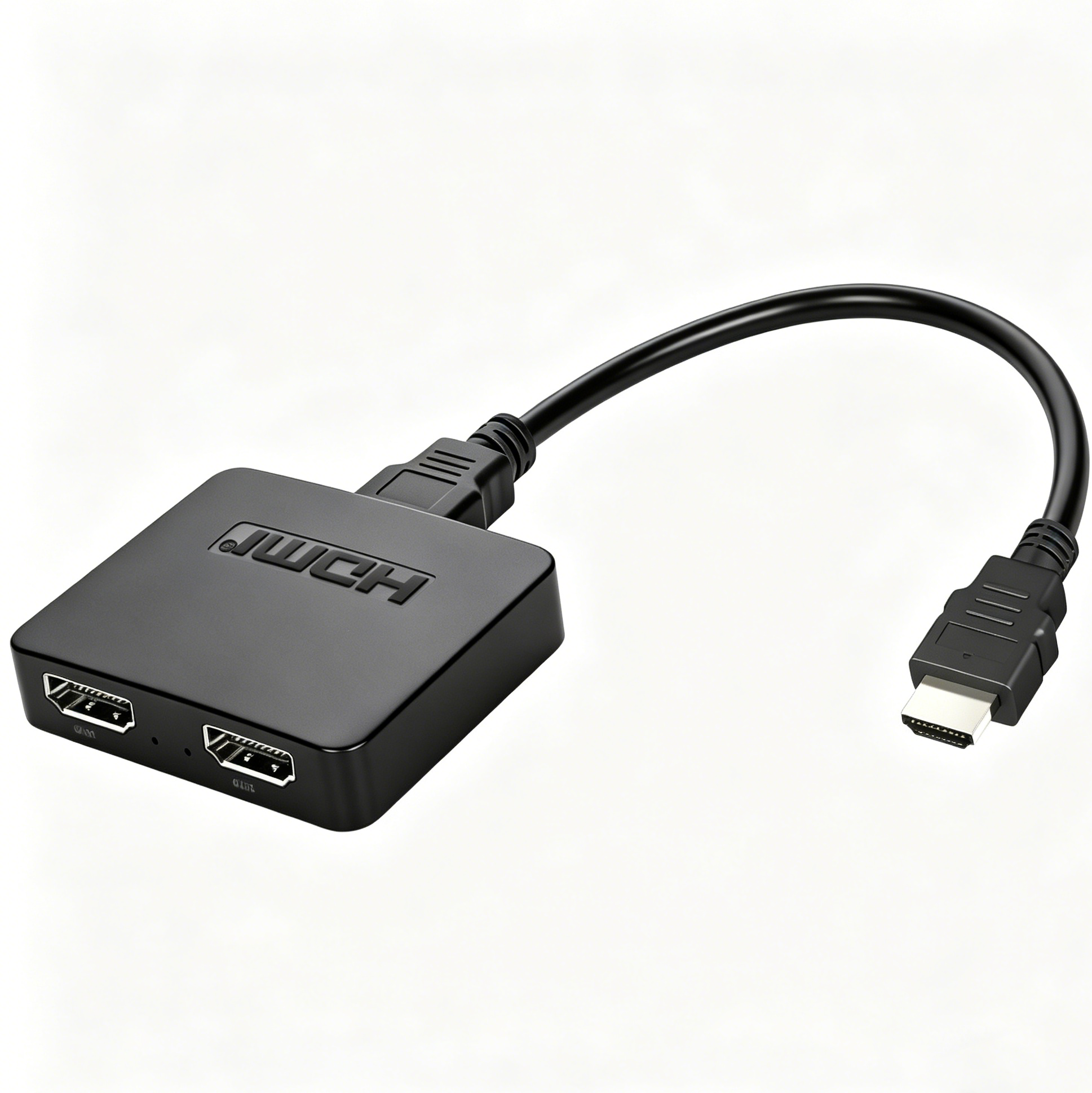 1x2 HDMI 2.0 Splitter 4K60Hz RGB for Dual Monitors with HDCP 2.2