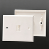 1 Port Keystone Wall Plate, US Standard 120 Type Faceplate for RJ45 RJ11 Keystone Jack
